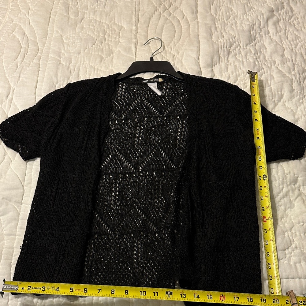 Sweaterworks Black Open Knit Sweater